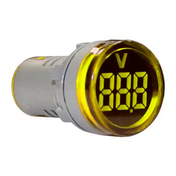 Индикатор значения напряжения AD22-RV желтый Энергия - Электрика, НВА - Устройства управления и сигнализации - Сигнальная аппаратура - Магазин электрооборудования для дома ТурбоВольт